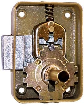 VACHETTE- Serrure estampee facon paris canon 27mm largeur 60mm axe 30mm main Gauche ASSA ABLOY
