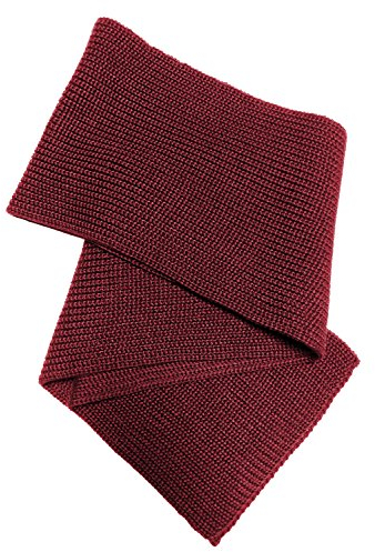 Blauer Peter - gestrickter Schal - Merino - 10 Farben, Farbe:Weinrot