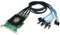 Computer District - Controller-Karte SATA PCI Express (PCI-E – PCIe) x4-16 Ports SATA 3 (SATA III) – Chipsatz Marvell 88SE9215 + 4 Kabel Mini SAS auf 4 SATA-Anschlüsse