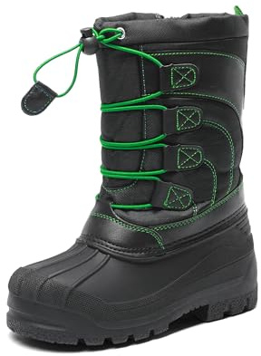 DREAM PAIRS Boys Insulated Winter Boots | Sub-Zero Protection Winter Fun, Waterproof Dry Feet, Easy On Off Busy Mornings