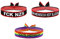 3er Pack FCK NZS Kein Mensch ist illegal 100% Mensch Armband Festival Bändchen