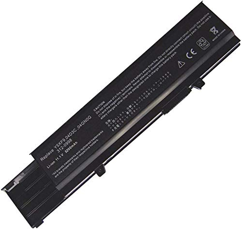7FJ92 Y5XF9 04GN0G Remplacement de la Batterie d'un Ordinateur Portable pour Dell Vostro 3400 3500 3700 3400n 3500n 3700n V3400 V3400n V3500 V3500n V3700 V3700n P10G P09F P06E 04D3C (11.1V 5200mAh)