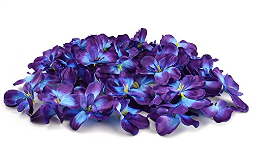 HOKPA 60 teste di orchidee artificiali per fiori di orchidea, per matrimoni, torte, centrotavola, decorazione per bouquet fai da te, fai da te, fai da te, doccia, fotografia