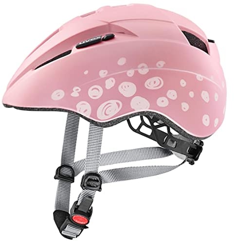 uvex Kid 2 cc - Leichter Kinder-Helm für Kinder - individuelle Größenanpassung - erweiterbar mit LED-Licht - pink Polka - 46-52 cm