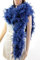 Flydreamfeathers Chandelle-Federboa, 100 g, 2 m lang, über 10 Farben, ideal für Party, Hochzeit, Kostüm, Marineblau.