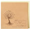 Original Holzgrusskarte - Baum des Lebens - Liebe, Wurzeln, Zweige - aus Kirschholz, Geschenkkarte, Grußkarte, Postkarte, Spruchkarte, Klappkarte, Einladung, Billet