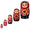 Russische Puppen, 5 Stück, Babuschka-Nistpuppen aus Holz, handgefertigte russische Matroschka, traditionelle Babuschka-Heimdekoration für Kinder, Erwachsene, Geburtstagsgeschenk, Weihnachten