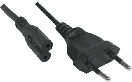 GLOBALSHOP Cable d'alimentation Bipolaire C7 pour PC imprimante HP Canon, TV Samsung, Xbox, PS5/PS4/PS3 - 1,8 M