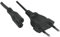 GLOBALSHOP Cable d'alimentation Bipolaire C7 pour PC imprimante HP Canon, TV Samsung, Xbox, PS5/PS4/PS3 - 1,8 M