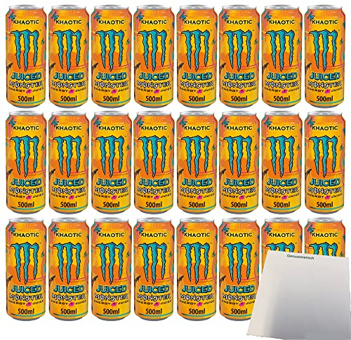 Monster Khaotic Energy Drink + Juice (24 lattine da 0,5 l) + usy Block
