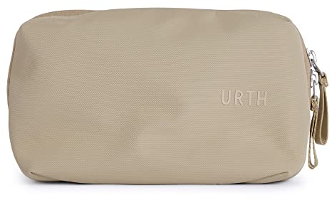 Urth Zeolite Tech Organiser - Estuche de Viaje Resistente al Agua, Organizador de Electrónica Reciclado, Bolsa Organizadora para Cables, Cargador, Teléfono, Accesorios de Cámara en Beige