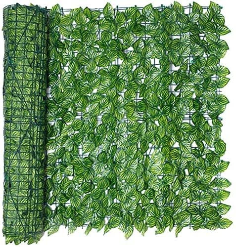 Artificial Hedges Künstlicher Efeu -Hedge -Garten -Privatsphäre Zaun, erweiterbarer Faux -Privatsphäre Zaun -Gitterpaneele, Faux Vine Blattdekoration for Outdoor -Dekor, Garten