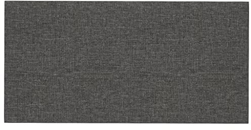 vidaXL Wandpaneele 12 Stk., Wandpolster Wandkissen für Schlafzimmer, Wandverkleidung Polsterpaneel Dekoration, Bettkopfteil Polsterwand DIY-Design, Dunkelgrau 60x30 cm Stoff