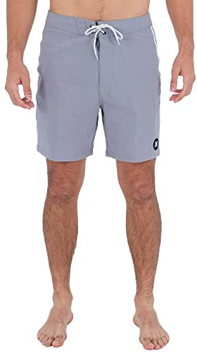 Hurley babylegs Division Men's Phntm Naturals Tailgate 18' Swimsuit, Particle, Grey, 12
