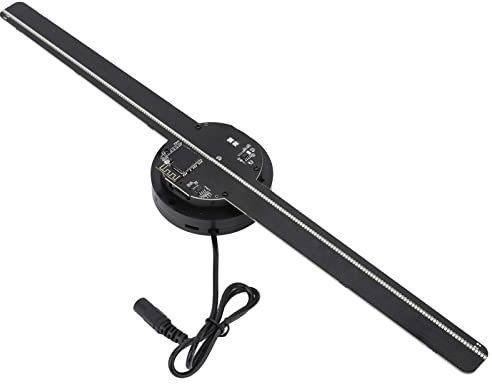 Ventilatore Ologramma 3D WiFi, 224 Perle di Luce LED Ad Alta 3D Proiettore Ologramma Macchina Pubblicitaria Player, Halloween Natale Soffitto Finestre Parete Proiezione per Casa