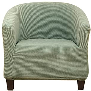Morbuy Sesselhussen Sesselbezug Stretch, Sesselüberwurf Sesselschoner Elastisch Sofahusse für Clubsessel Loungesessel Cocktailsessel (Grün)