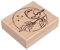 Rayher Stempel Holz Robin, 6 x 7 cm, Stempel Weihnachten, Holzstempel zum Gestalten von Karten, Umschlägen, Geschenken, Motivstempel, Butterer Stempel, 29254000, Natur