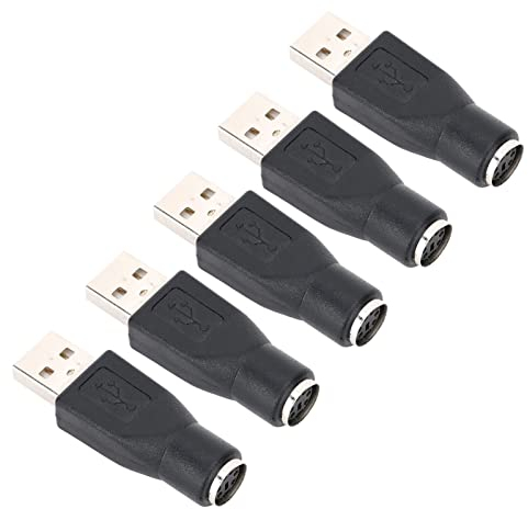 ciciglow USB-Stecker auf PS/2-Buchse, Adapter für Tastatur, Maus mit PS/2-Schnittstelle