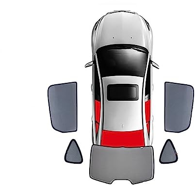 auto sonnenblende Für Toyota RAV4 Rav 4 2019 2020 2021 2022 Magnetische Auto Sonnenschutz Vorne Heckscheibe Rahmen Vorhang Seite Fenster Sonnenschutz auto sonnenschirm (Size : G-5PCS Rear Train Back