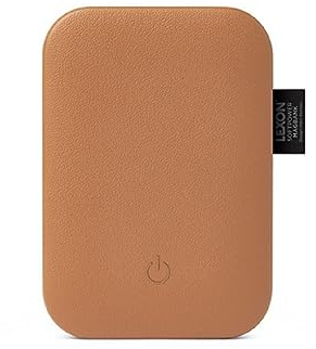 Lexon Design Soft Magabank Powerbank in der Farbe Camel 3000 mAh, Maße: 9cm x 6,2cm x 1,2cm, LL153C