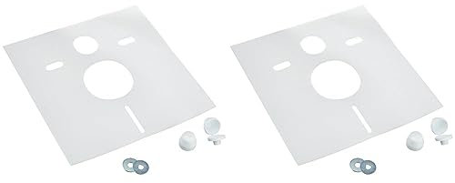 Kit d'isolation phonique pour WC mural et bidet, 1 pièce, blanc - Sanit 16.002.00.0000. (Lot de 2)