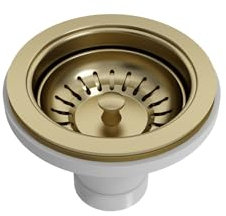 BOCCHI 2330 0001 BG Fireclay Brushed Gold Kitchen Sink Strainer