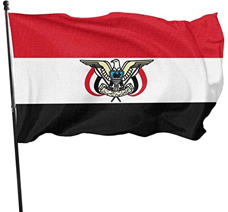 Garten Fahnen 90X150cm Jemen-Flagge Dekoration Flagge Polyester Piratenflagge Robuste Fahnen Für Garten Paraden Aktivitäten