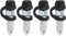 EMSea 4 Sätze Motorrad Bremssattel Entlüftungsschraube Entlüftungsnippelschraube M7 X 1mm mit Staubkappe Kompatibel mit Suzuki Kompatibel mit Honda