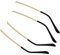 HOMSFOU 2 Paar Brillenbeine Change Me Wechselbügel Brillenreparatursets Brillen Arme Beine Brille Metallbeine Brillenreparaturset Mit Brillenersatz Gläser Plastik Brillengestell