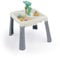 DOLU Sand and Water Table 3 in 1 Creativity Toy For Children From 24 Months Garden Toys Play Tray Activity Table Water Play Table Sandbox - White/Grey