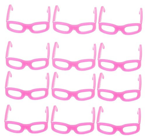 BESTonZON 150 STK Mini-Brille Puppenkostüm Puppenhaus Anziehpuppe Mini- Minipuppe Mini-Puppen-anziehbrille Usa-Brille Scrapbooking-verzierung Gläser Handtyp Plastik Kopfhörer