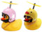 EIHI Campanello per Bicicletta per Anatra, Campanello per Bicicletta per Bambino, Decorazioni per Bici D'Anatra,Giallo Anatra con Casco per Bambini, Adolescenti e Adulti, 2 pezzo