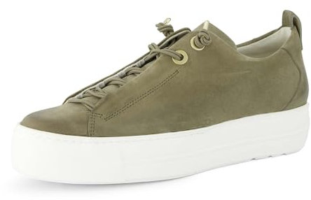 Paul Green Damen, Frauen Low-Top Sneaker,schnürschuhe,Plateausohle,Halbschuhe,straßenschuhe,Strassenschuhe,Sportschuhe,Grün (JA),37 EU / 4 UK