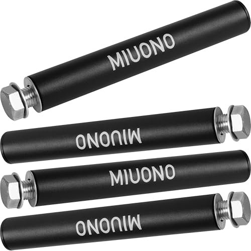 MIUONO Weight Plate Holder, Power Rack Attachments Squat Rack Weight Plate Holder Storage for 2 inch Olympic Plates, 2x2 3x3 2x3 Power Cage for 1 inch holes (4 Pack)