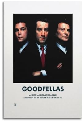 PPOXXFFE Goodfellas Filmposter, dekoratives Gemälde, Leinwand, Wandposter und Kunstdruck, moderne Familienschlafzimmer-Dekoration, Poster, 20 x 30 cm