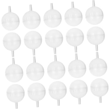 ELAYARD 20 Pezzi Palline Cioccolato in Plastica Resistente Supporto Tondo per Bouquet Cioccolatini e Decorazioni Dolci Accessori per Fioristi e Regali Personalizzati