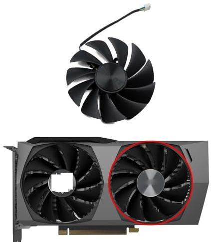 HFFOZMD Refroidisseur de Carte Graphique Zotac GA92S2U RTX3060Ti pour Cartes Graphiques RTX 3060 Ti 3050 Twin Edge(B Fan)