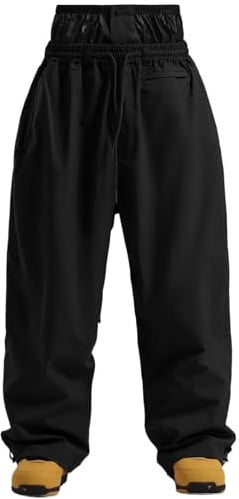 GSOU SNOW Herren Baggy Snowboardhose Oversize wasserdichte Skihose