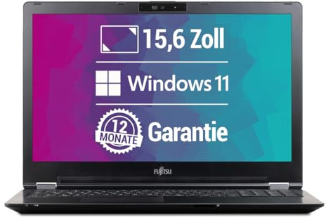 Fujitsu LifeBook U7510 15,6 Zoll Full HD Laptop Intel Core i3-10110U@ bis zu 4,1 GHz 8 GB 256 GB SSD mit Windows 11 Pro & GRATIS Antiviren-Software inkl. 12 Monate Garantie (Generalüberholt)