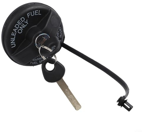 Bordfly Tappo del serbatoio del carburante con serratura e 2 chiavi per Fiat 500 Grande Punto per EVO, pezzo di ricambio 71802520, robusto ABS, montaggio rapido, chiusura sicura