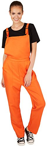 dressforfun Costume da Unisex Salopette | Bretelle regolabili | Materiale resistente (XL | Arancione | No. 301477)