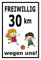 Melis S00040-010-A Autocollant pour Panneau de signalisation 30 km/h