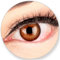 Glamlens SILICONE COMFORT SOFT Braune Kontaktlinsen Elly Hazel ohne Stärke-für Blaue Grüne Dunkelbaune Braune Schwarze Helle Augen. 2 Farbige Braune 3 Monatslinsen - by MeralenS - 0.0 Dioptrien