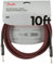 Fender Professional Series Instrument Cable, 10 Foot, Superior Tone Retention, Durable 8mm Jacket, Red Tweed, Nickel-Plated Connectors, Flexible and Noise-Free