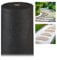 Relaxdays 2 x Unkrautvlies, 150 g/m², Pflanzenschutz, wasserdurchlässig, UV-beständig, Starkes Gartenvlies, je 50 m, schwarz