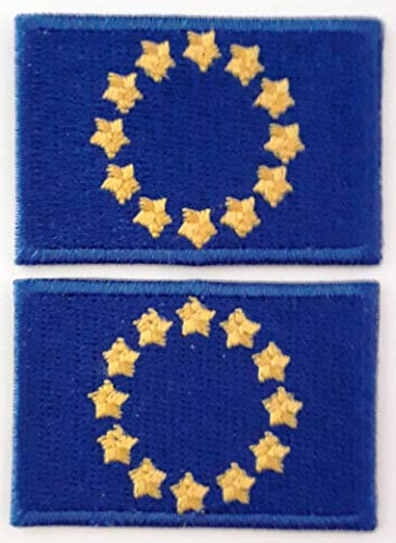 b2see Aufnäher/Patch/Applikation Landes/National Fahne/Flagge Banner/Abzeichen/Emblem/Wimpel gestickt/Bestickt Europa