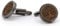 NaturSchatulle Manschettenknöpfe Herren Holz 3D Gravur Lebensbaum | 1 Paar Schwarz Manschettenknopf Rund Hochzeit Anzug Männer Cufflinks for Men