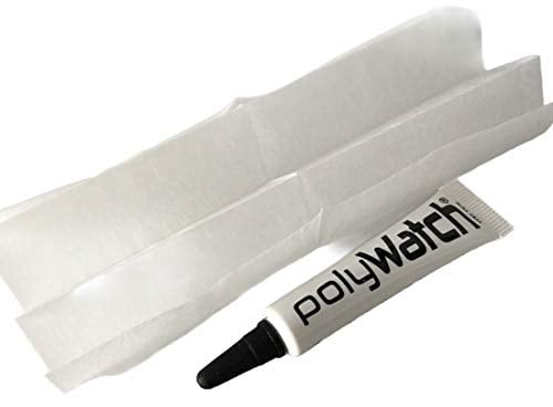 Polywatch Polissage de lunettes de montre en plastique/acrylique 5 ml avec nettoyant W5