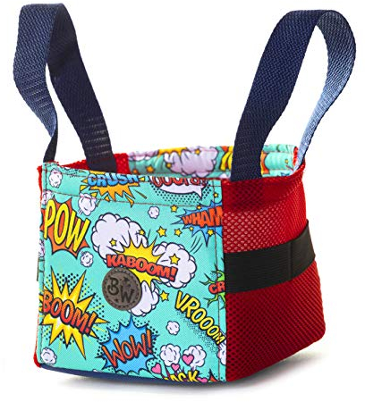 BAMBINIWELT Musikbox-Tasche, Transporttasche für Hörwürfel z.B. Toniebox und Tigerbox Touch, Halterung für Tonies,KLEIN (Modell 23)