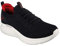 Skechers Herren 232593 BKRD Sneaker, Schwarzer Strick-Duraleather-Besatz, 42 EU